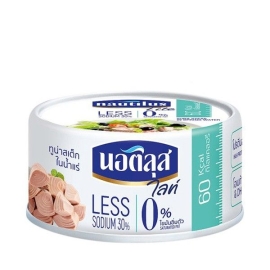 Nautilus Lite Tuna Steak In Spring Water 165g can – premium canned tuna steak preserved in spring water.