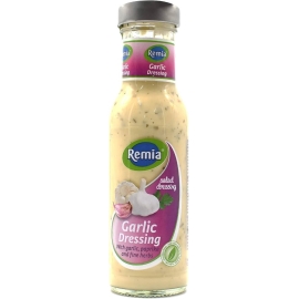 Remia Garlic Dressing 250ml Bottle – Creamy Garlic-Flavored Dressing for Salads, Wraps, Sandwiches, and Dipping
