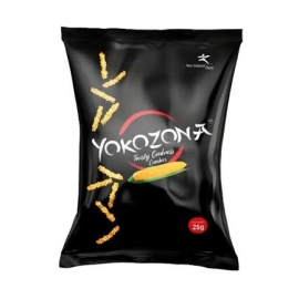 Yokozona Crackers Chips 25g packet featuring crispy cracker-style chips, ideal as a light snack.