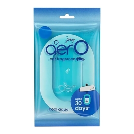 Godrej Aer O Cool Aqua hanging car fragrance gel, 7.5 g, blue car freshener.