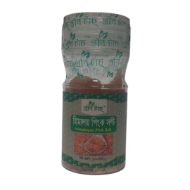 Green Touch Himalayan Pink Salt Jar 100g – premium pink salt packed in a jar for cooking and seasoning.