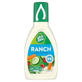Mjs Ranch Dressing 237ml bottle with creamy ranch flavour dressing, perfect for salads, snacks, and dipping.