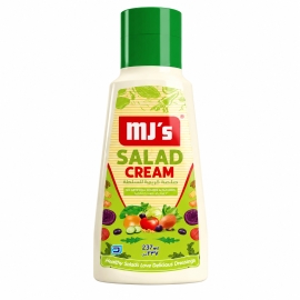Mjs Salad Cream Dressing 237ml bottle for adding creamy flavour to salads and dishes.